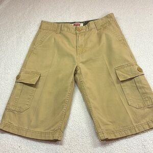 Levi’s Cotton Utility Cargo Tan Shorts Size 14